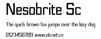 Nesobrite Sc.ttf字體轉換器圖片