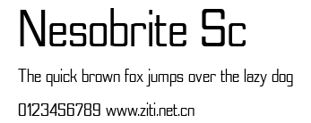 Nesobrite Sc.ttf字體轉換器圖片
