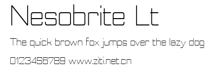 Nesobrite Lt.ttf字體轉換器圖片