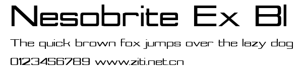 Nesobrite Ex Bl.ttf字體轉換器圖片