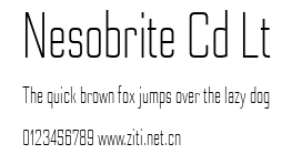 Nesobrite Cd Lt.ttf字體轉換器圖片