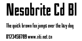 Nesobrite Cd Bl.ttf字體轉換器圖片