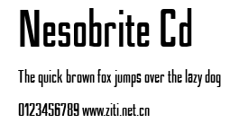 Nesobrite Cd.ttf字體轉換器圖片
