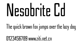 Nesobrite Cd.ttf字體轉換器圖片