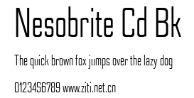 Nesobrite Cd Bk.ttf字體轉換器圖片
