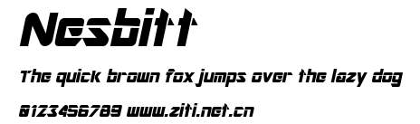 Nesbitt.ttf字體轉換器圖片