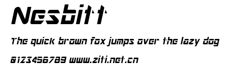 Nesbitt.ttf字體轉換器圖片