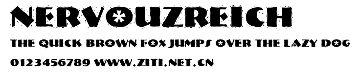 NervouzReich.ttf字體轉換器圖片