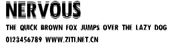 Nervous.ttf字體轉換器圖片