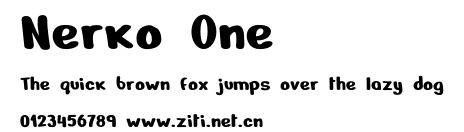 Nerko One.otf字體轉換器圖片