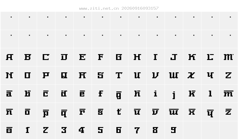 字符映射圖