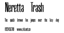 Neretta Trash.ttf字體轉換器圖片