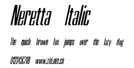 Neretta Italic.ttf字體轉換器圖片