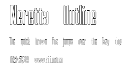 Neretta Outline.ttf字體轉換器圖片