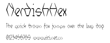 NerdishHex.ttf字體轉換器圖片