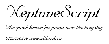 NeptuneScript.ttf字體轉換器圖片