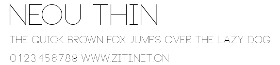 Neou Thin.ttf字體轉換器圖片