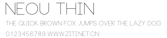 Neou Thin.otf字體轉換器圖片