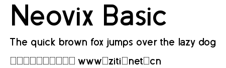 Neovix Basic.otf字體轉換器圖片