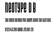Neotype DB.ttf字體轉換器圖片