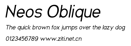 Neos Oblique.ttf字體轉換器圖片