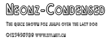 Neonz-Condensed.ttf字體轉換器圖片