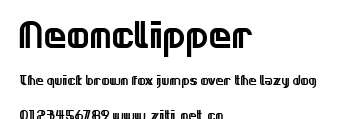 Neonclipper.ttf字體轉換器圖片