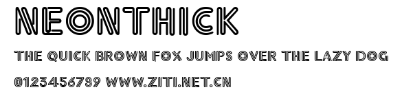 NeonThick.ttf字體轉換器圖片