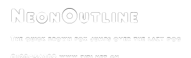 NeonOutline.ttf字體轉換器圖片