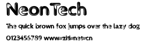 NeonTech.ttf字體轉換器圖片