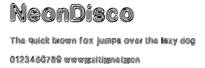 NeonDisco.ttf字體轉換器圖片