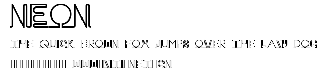 Neon.ttf字體轉換器圖片