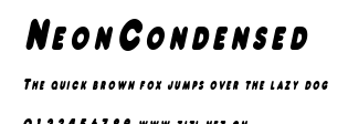 NeonCondensed.ttf字體轉換器圖片