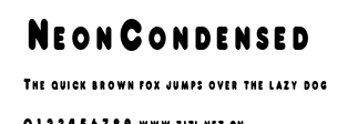 NeonCondensed.ttf字體轉換器圖片