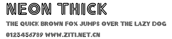 Neon Thick.ttf字體轉換器圖片