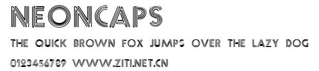 NeonCaps.ttf字體轉換器圖片