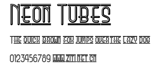 Neon Tubes.ttf字體轉換器圖片