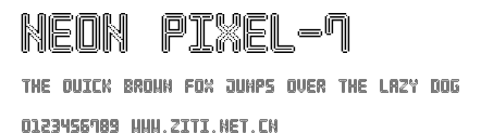 Neon Pixel-7.ttf字體轉換器圖片