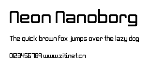 Neon Nanoborg.otf字體轉換器圖片