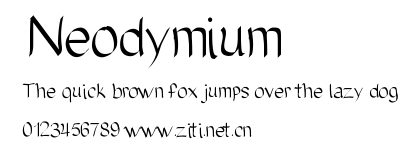 Neodymium.ttf字體轉換器圖片