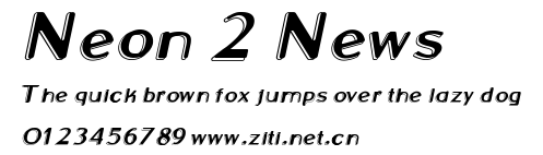 Neon 2 News.ttf字體轉換器圖片