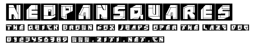 NeoPanSquares.ttf字體轉換器圖片