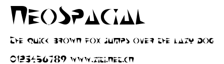 NeoSpacial.ttf字體轉換器圖片