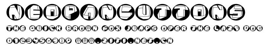 NeoPanButtons.ttf字體轉換器圖片