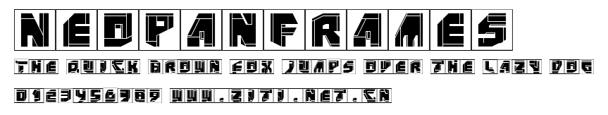 NeoPanFrames.ttf字體轉換器圖片