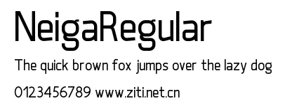 NeigaRegular.ttf字體轉換器圖片