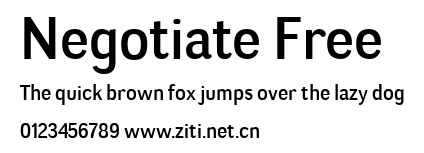 Negotiate Free.ttf字體轉換器圖片