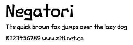 Negatori.ttf字體轉換器圖片