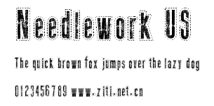 Needlework US.ttf字體轉換器圖片