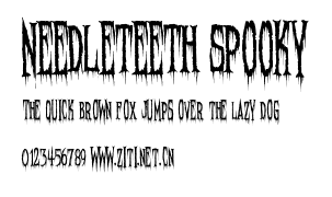 Needleteeth Spooky.ttf字體轉換器圖片
